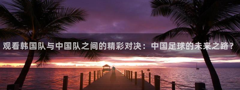 观看韩国队与中国队之间的精彩对决：中