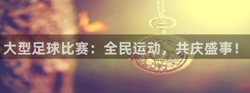 大型足球比赛：全民运动，共庆盛事！
